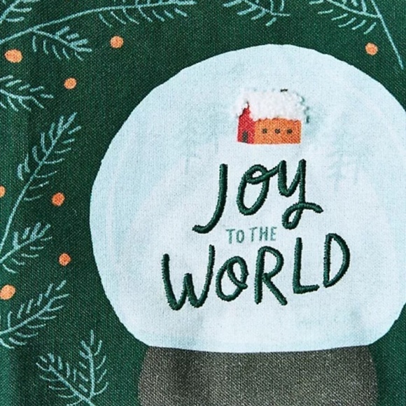 Anthropologie Joy To The World Christmas  Kitchen Towel - Picture 2 of 2